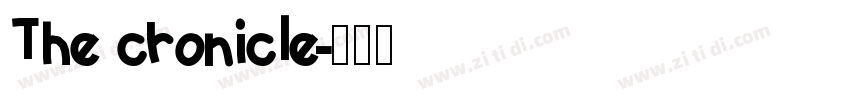 The cronicle字体转换